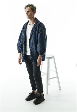 NAVY RAIN JACKET / RETRO SAILOR VEST