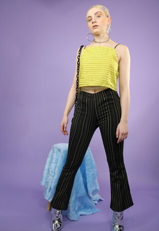 PINSTRIPE FLARE IN BLACK