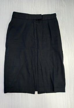Amy Winehouse Pencil Skirt Black Smart Cotton