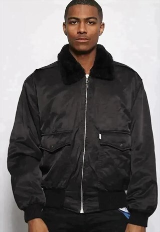 VINTAGE LEVIS AVIATOR JACKET BLACK