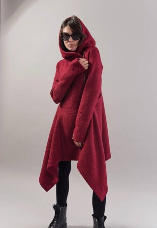 WINTER CAPE COAT WOOL CASHMERE COAT WINTER LINED F1744