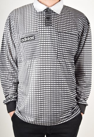 VINTAGE ADIDAS REFEREE FOOTBALL SHIRT MADE IN ENGLAND (2943)