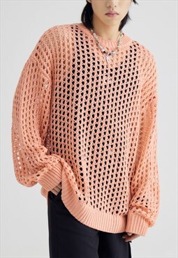 Men's Cutout Fashion Knit Sweater S VOL.5