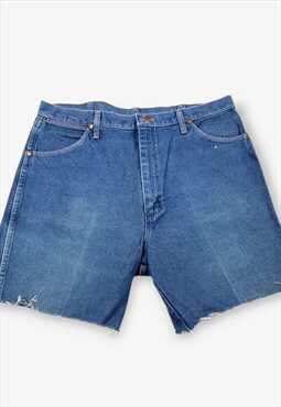 Vintage Wrangler Cut Off Denim Shorts Dark Blue W36 BV18303