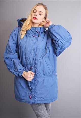 90'S RETRO SPORTS OVERSIZED ATHLEISURE PARKA JACKET