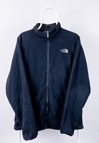 VINTAGE THE NORTH FACE FLEECE JACKET BLACK MEDIUM