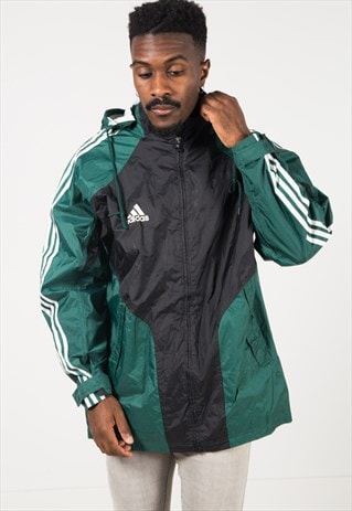 VINTAGE 80S USA ADIDAS RAINCOAT/ S1200