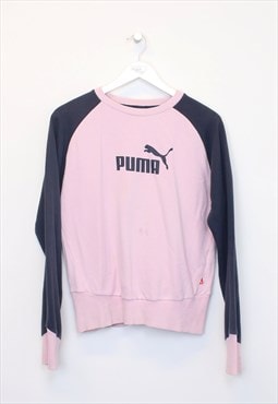 Vintage Puma sweatshirt in pink. Best fits XS