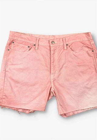 Vintage Levi's 541 Cut Off Denim Shorts Pink W36 BV19142