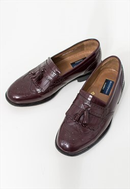 Bostonian Classics loafers vintage burgundy leather shoes 