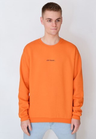 ORANGE SHIT FACED (NAVY) SWEATSHIRT