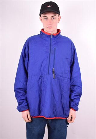 PATAGONIA MENS VINTAGE PULLOVER JACKET XL BLUE 90'S
