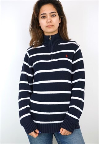 VINTAGE 90'S POLO RALPH LAUREN 1/4 ZIP SWEATSHIRT