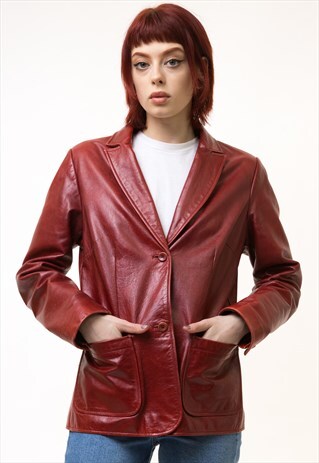 Leather Moto Jacket Women Vintage 90s GAP 5245 | Moodshop Girls