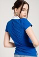 CLASSIC POLO COLLARED T-SHIRT IN BLUE