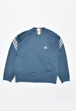 90's Adidas Sweatshirt Jumper Blue