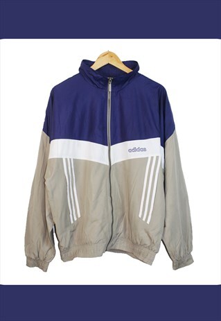 blue adidas track jacket