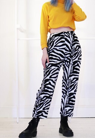 zebra trousers