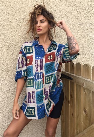 OVERSIZED RETRO 90S 80S VINTAGE UNISEX FESTIVAL SHIRT