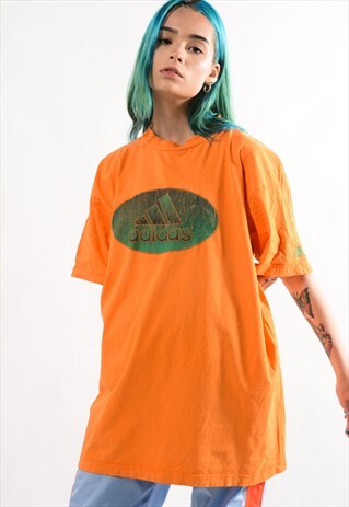 VINTAGE ORANGE ADIDAS T-SHIRT