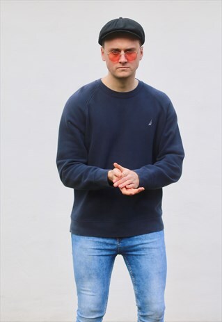 NAUTICA USA 90S NAVY BLUE SWEATSHIRT