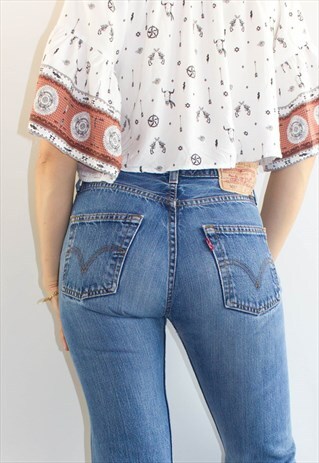 VINTAGE 80'S 501 STONEWASH BLUE LEVI JEANS