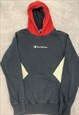 CHAMPION HOODIE PULLOVER SWEATSHIRT WITH LOGO