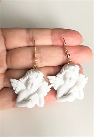 HANDMADE CHERUB EARRING
