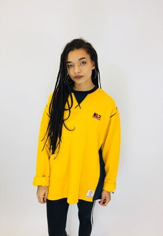 OVERSIZED RALPH LAUREN EMBROIDERED SWEATSHIRT