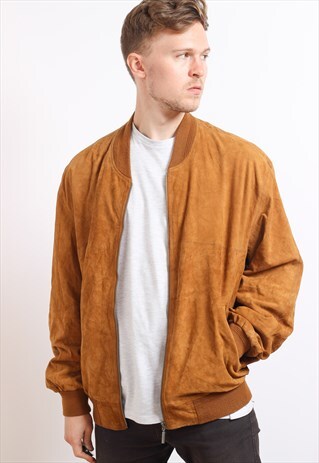 VINTAGE SUEDE BOMBER JACKET