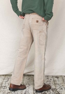 Vintage Carhartt Carpenter Pants Men's Beige