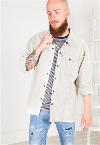 VINTAGE 80'S LEVI'S DENIM OVERSHIRT / S0157