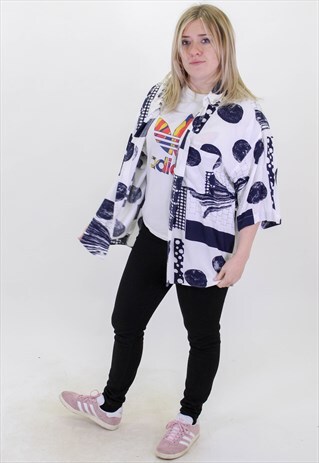 VINTAGE FESTIVAL PATTERN SHIRT