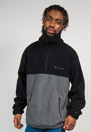 CHAMPION 90'S QUARTER ZIP FLEECE JACKET