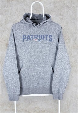 Grey NFL Hoodie New England Patriots Pullover Men's Small