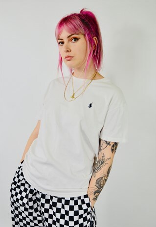 VINTAGE RALPH LAUREN EMBROIDERED T SHIRT