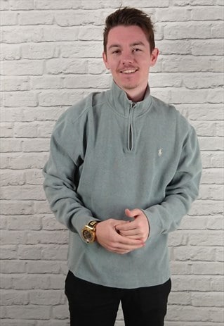 VINTAGE POLO RALPH LAUREN QUARTER ZIP JUMPER