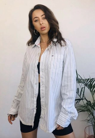 VINTAGE TOMMY HILFIGER OVERSIZED STRIPED SHIRT