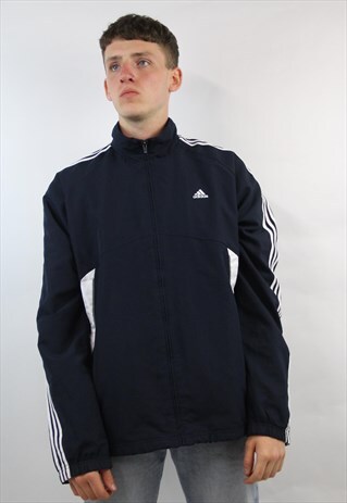 VINTAGE ADIDAS 90'S NAVY SPORTS JACKET