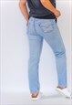 VINTAGE 90'S LEVI  LIGHT BLUE 501 STRAIGHT LEG JEANS W27