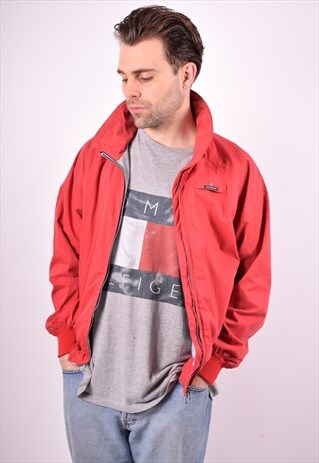 HENRI LLOYD MENS VINTAGE JACKET MEDIUM RED 90S