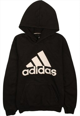 Vintage 90's Adidas Hoodie Pullover Spellout Black Small