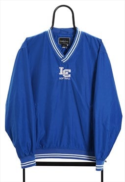 Vintage Blue LC Softball Sports Tracksuit Top Womens