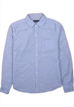 Vintage 90's Gap Sweatshirt Long Sleeves Button Up Blue