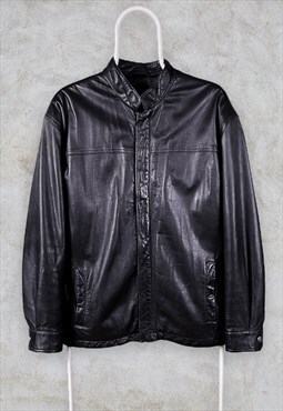 Vintage Ashwood Black Leather Jacket Small