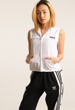 VINTAGE FILA EMBROIDERED LOGO LIGHTWEIGHT GILET