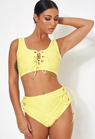 CICI YELLOW LACE BIKINI