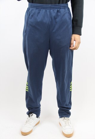 VINTAGE ADIDAS 90'S BLUE TRACKSUIT BOTTOMS