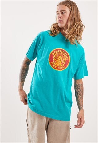 VINTAGE SOUTHERN PACIFIC GRAPHIC T-SHIRT