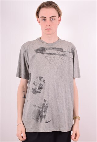 NIKE MENS VINTAGE T-SHIRT TOP XL GREY 90S